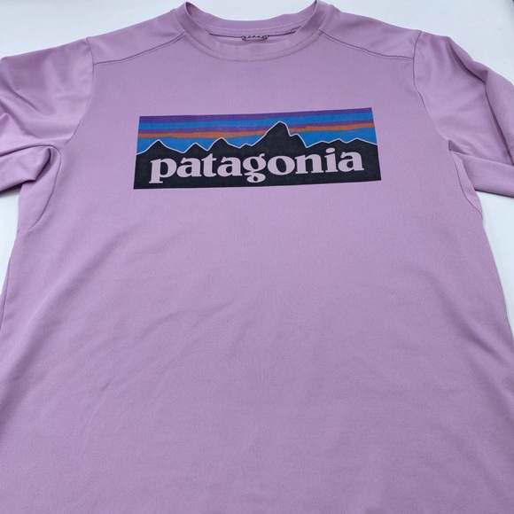 Patagonia Other - Patagonia Kids Capilene Silk-weight UPF T Short Sleeve Shirt Purple Large 12 LG